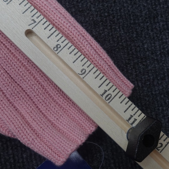 Vintage Y2K Crazy Horse Polo Sweater Ribbed Knit Preppy Women Size S Pink - Picture 8 of 11